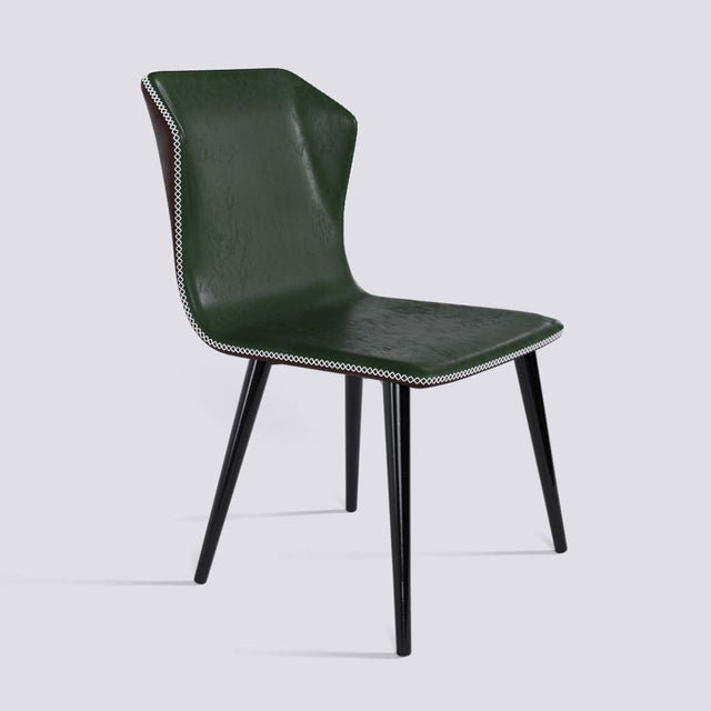 Minimalist Dining Chair in Powder Coated Metal Base | 506