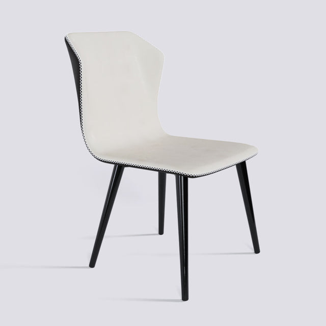 Minimalist Dining Chair in Powder Coated Metal Base | 506