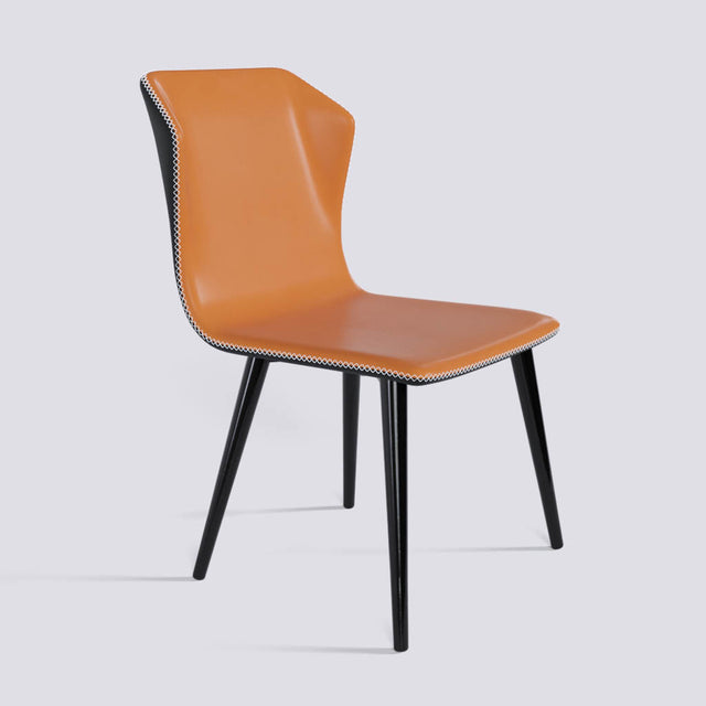 Minimalist Dining Chair in Powder Coated Metal Base | 506