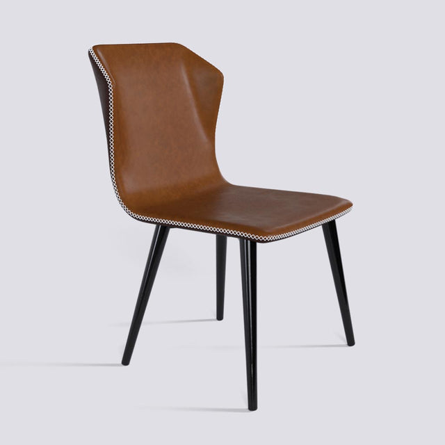 Minimalist Dining Chair in Powder Coated Metal Base | 506