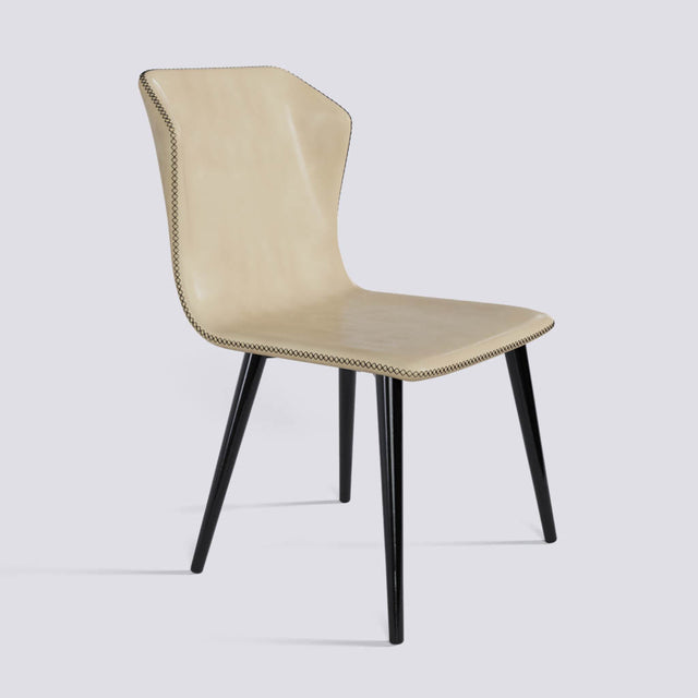 Minimalist Dining Chair in Powder Coated Metal Base | 506