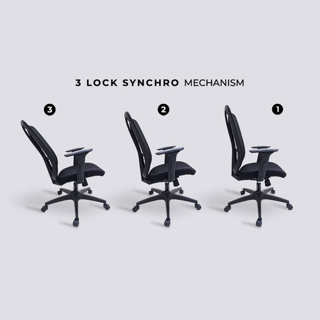 Mid Back Executive Net Revolving Chair 1500