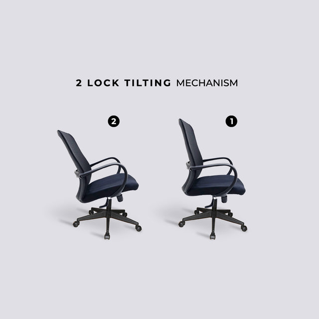 Mid Back Ergonomic Net Revolving Chair 1251