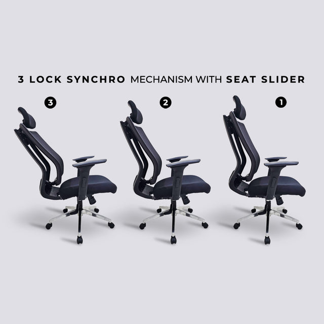 High Back Executive Net Revolving Chair 1505