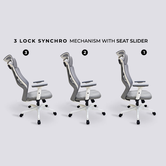 High Back Executive Net Revolving Chair 1504
