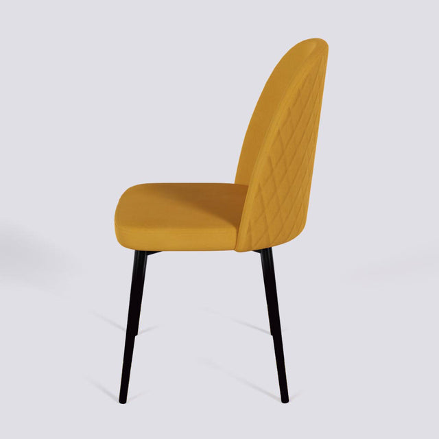 Fuze Dining Chair In Powder Coated Metal Base | 495