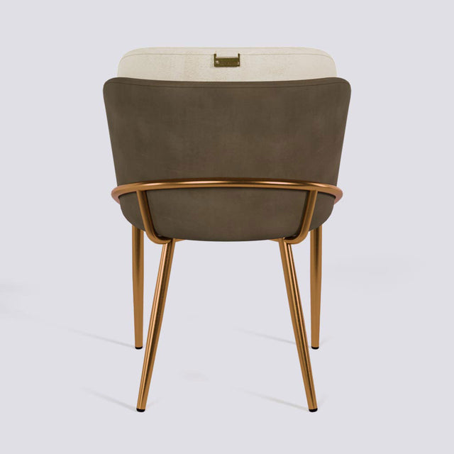 Rogue Dining Chair In Rose Gold Electroplated Metal Base | 496