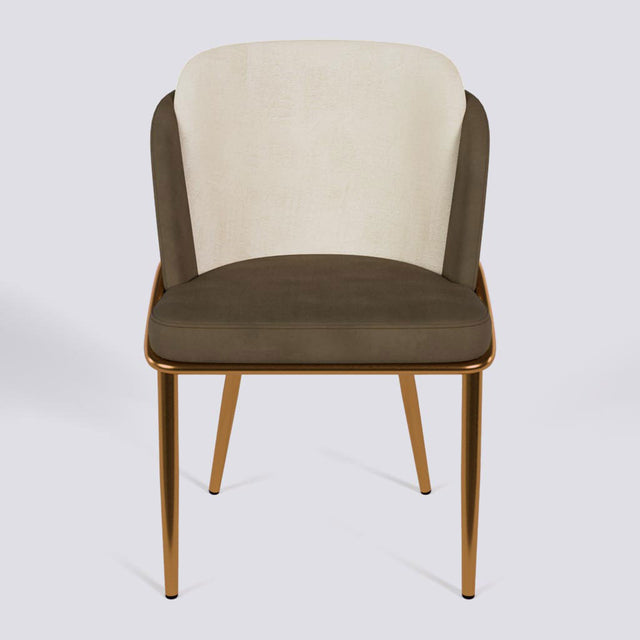 Rogue Dining Chair In Rose Gold Electroplated Metal Base | 496