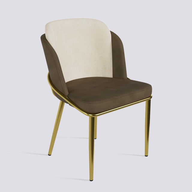 Rogue Dining Chair In Gold Electroplated Metal Base | 496