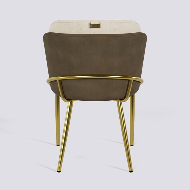 Rogue Dining Chair In Gold Electroplated Metal Base | 496