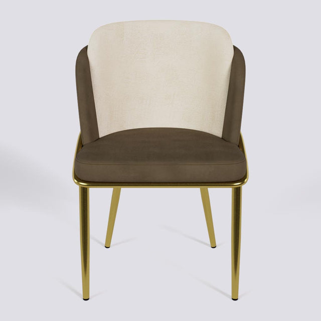 Rogue Dining Chair In Gold Electroplated Metal Base | 496