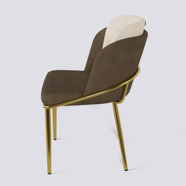 Rogue Dining Chair In Gold Electroplated Metal Base | 496