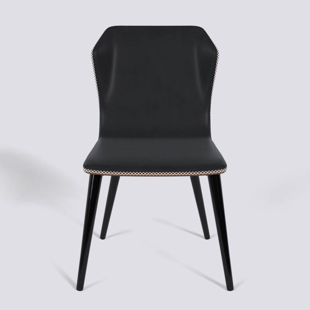 Minimalist Dining Chair in Powder Coated Metal Base | 506