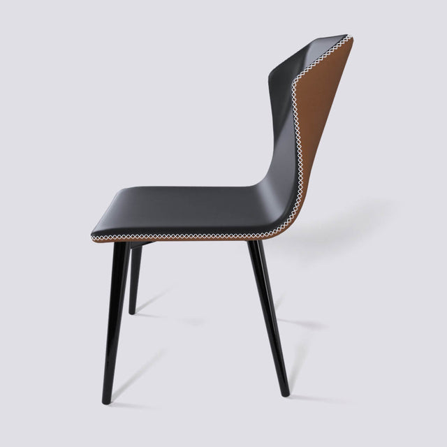 Minimalist Dining Chair in Powder Coated Metal Base | 506