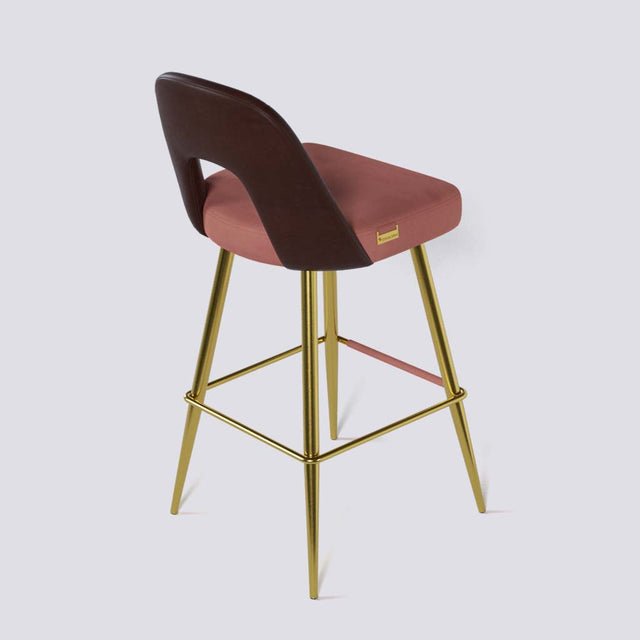 Bridge Bar Stool In Gold Electroplated Base | 604