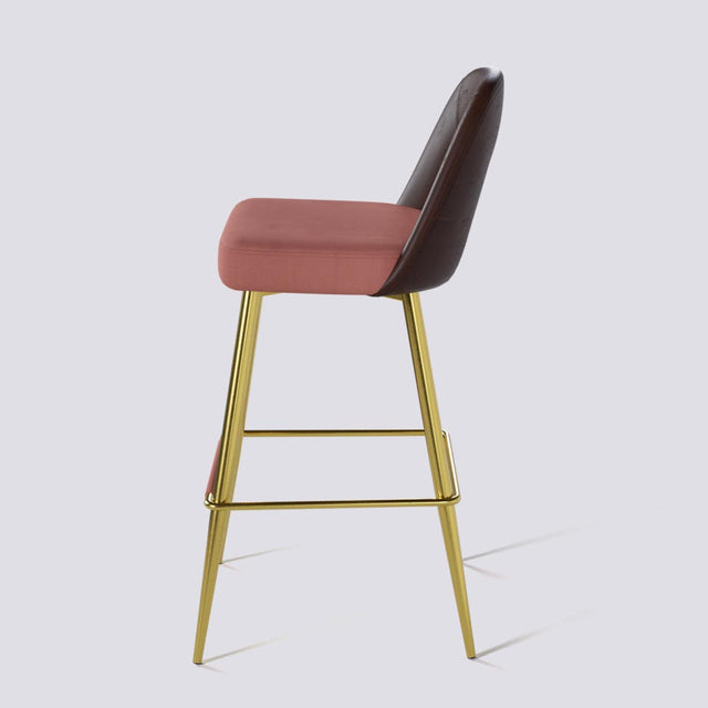 Bridge Bar Stool In Gold Electroplated Base | 604