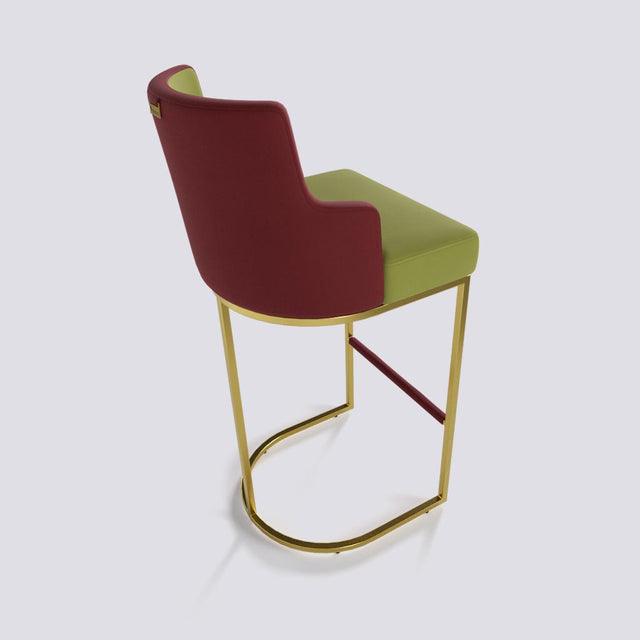 Sassy Bar Stool In Gold Electroplated Metal Base | 631