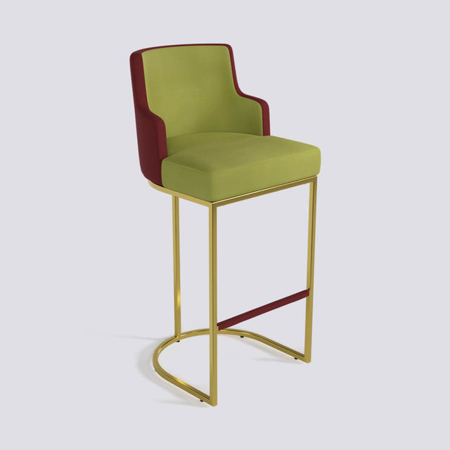 Sassy Bar Stool In Gold Electroplated Metal Base | 631