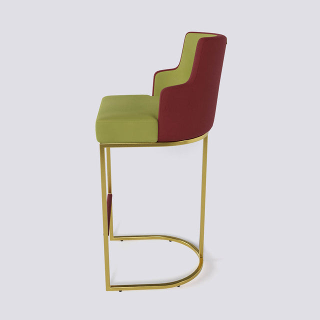 Sassy Bar Stool In Gold Electroplated Metal Base | 631