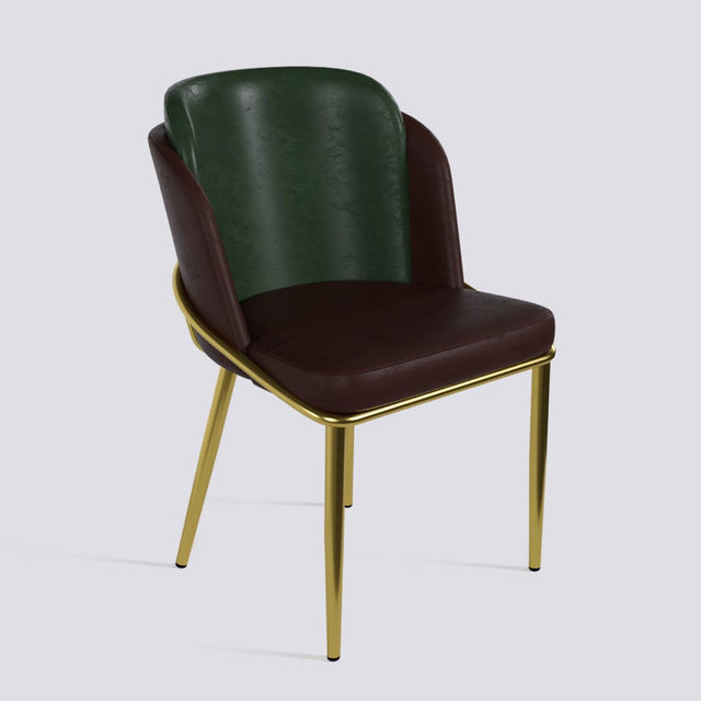 Rogue Dining Chair In Gold Electroplated Metal Base | 496