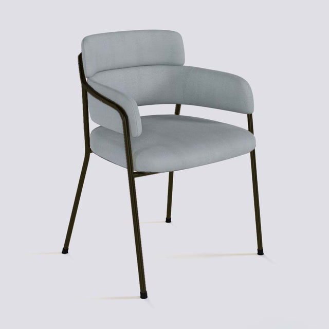 Plushy Lounge Chair In Powder Coated Metal Frame | 479