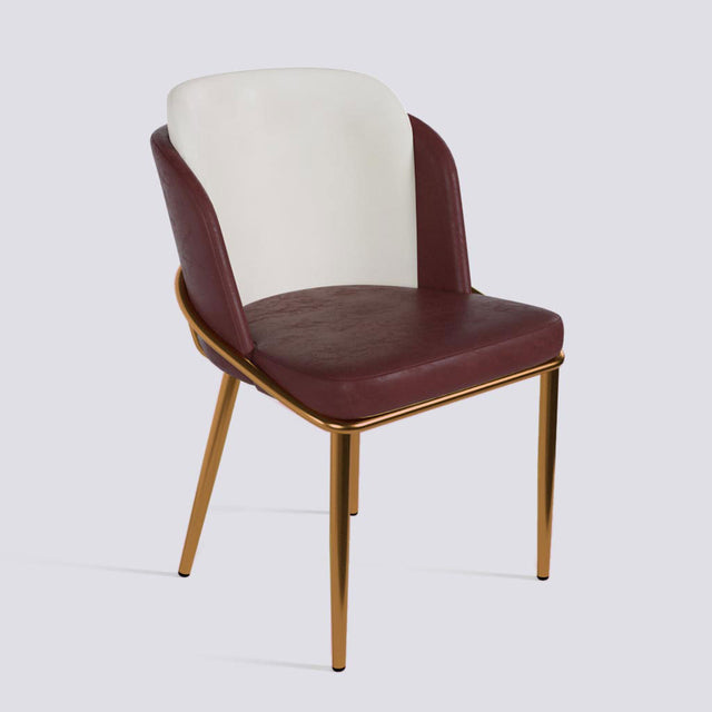 Rogue Dining Chair In Rose Gold Electroplated Metal Base | 496