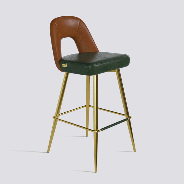 Bridge Bar Stool In Gold Electroplated Base | 604