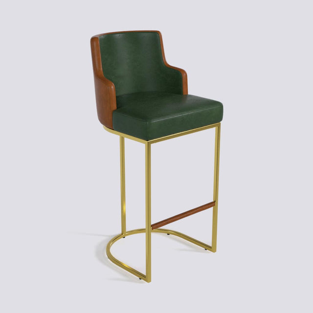 Sassy Bar Stool In Gold Electroplated Metal Base | 631