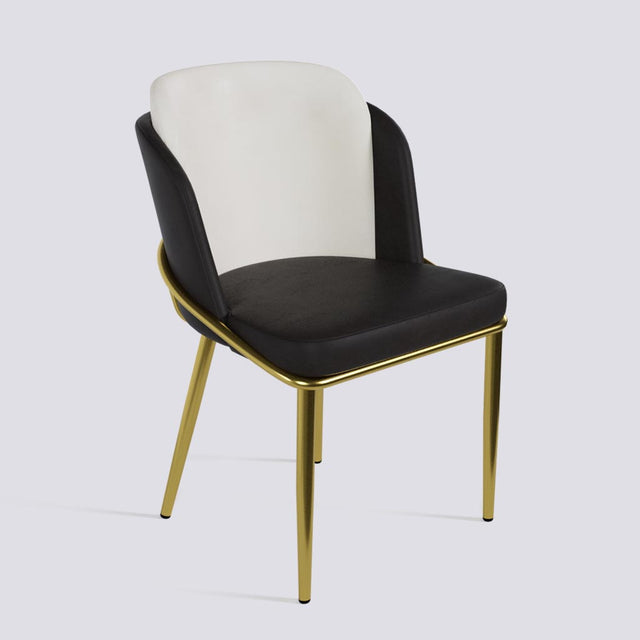 Rogue Dining Chair In Gold Electroplated Metal Base | 496