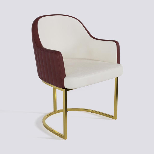 Victoro Dining Chair In Gold Electroplated Metal Base | 500
