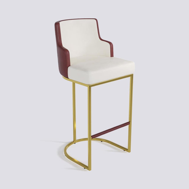 Sassy Bar Stool In Gold Electroplated Metal Base | 631