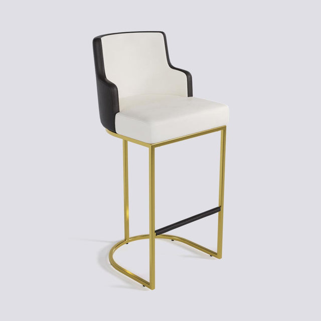 Sassy Bar Stool In Gold Electroplated Metal Base | 631