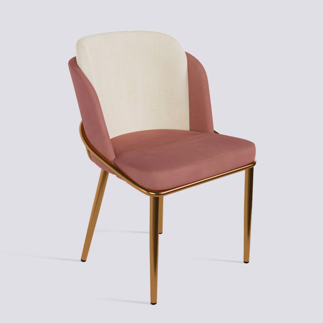 Rogue Dining Chair In Rose Gold Electroplated Metal Base | 496