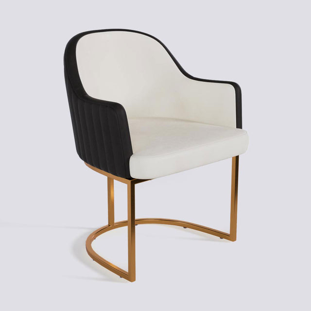 Victoro Dining Chair In Rose Gold Electroplated Metal Base | 500