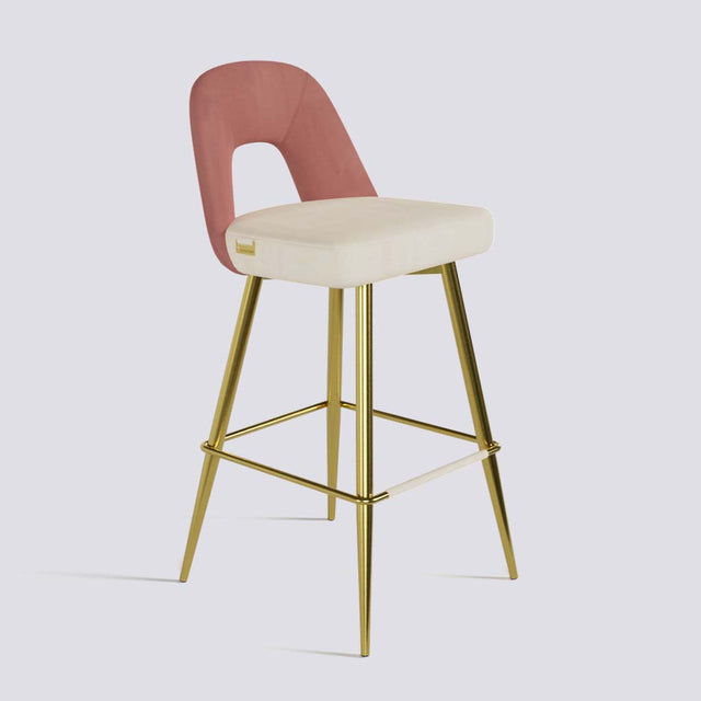 Bridge Bar Stool In Gold Electroplated Base | 604