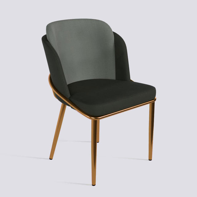 Rogue Dining Chair In Rose Gold Electroplated Metal Base | 496