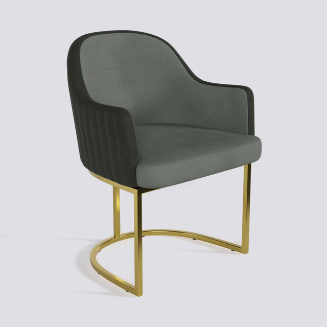 Victoro Dining Chair In Gold Electroplated Metal Base | 500