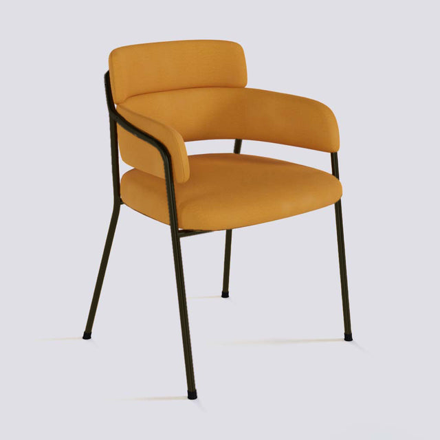 Plushy Lounge Chair In Powder Coated Metal Frame | 479