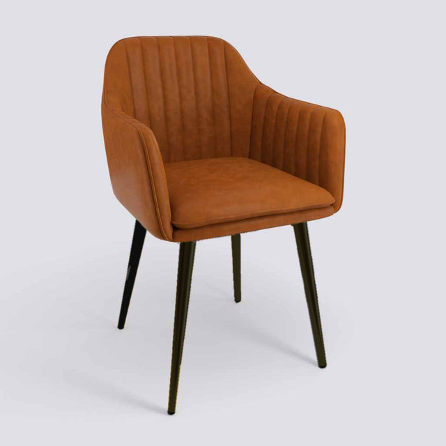 Streak Lounge Chair In Powder Coated Metal Base | 1919