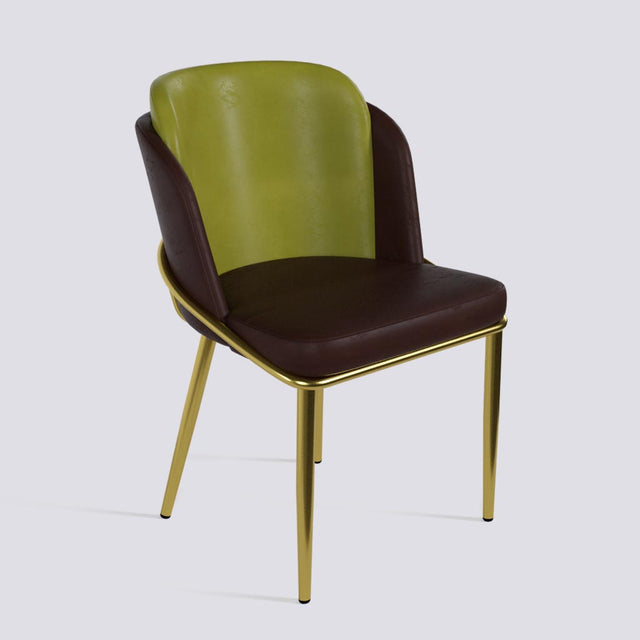 Rogue Dining Chair In Gold Electroplated Metal Base | 496