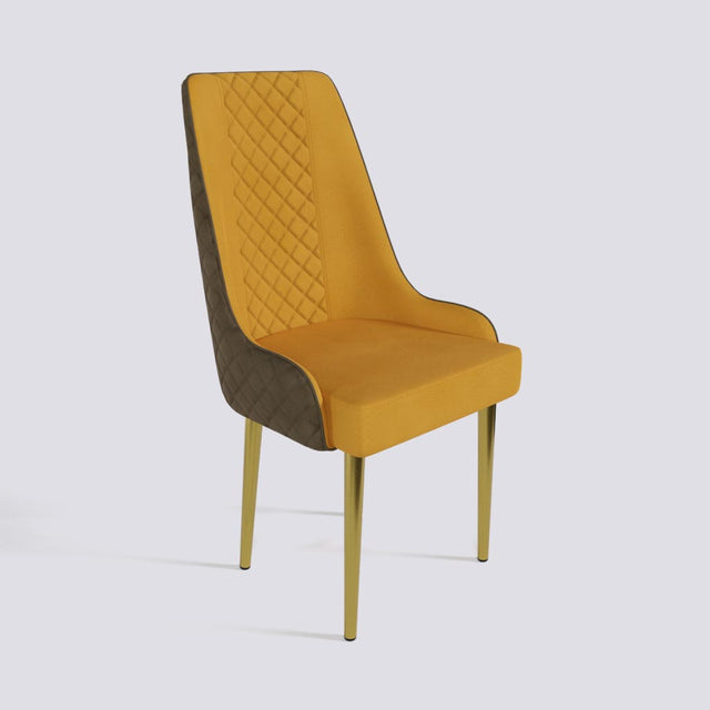 Imperial Dining Chair In Gold Electroplated Metal Base | 501