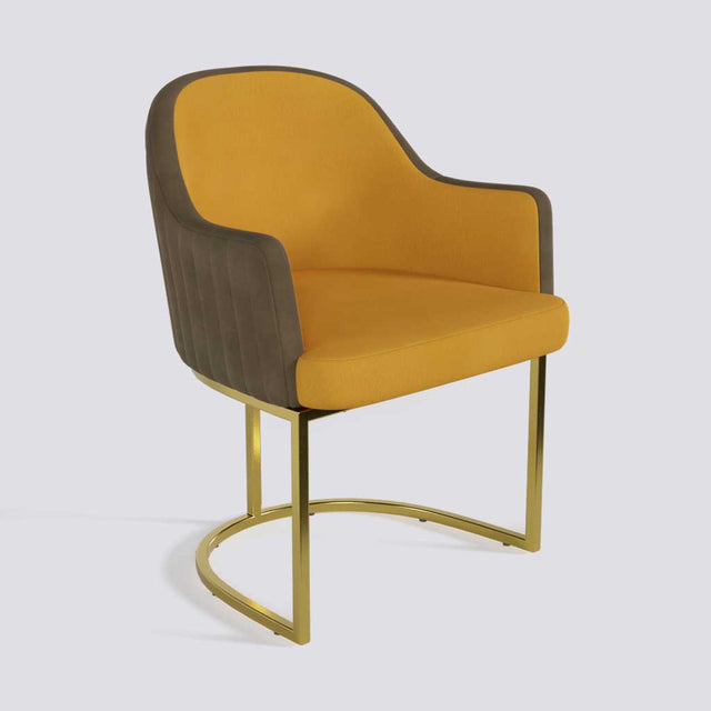 Victoro Dining Chair In Gold Electroplated Metal Base | 500