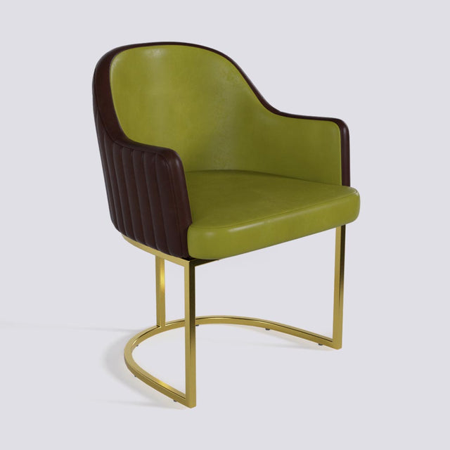 Victoro Dining Chair In Gold Electroplated Metal Base | 500