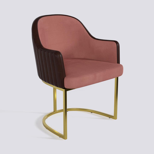 Victoro Dining Chair In Gold Electroplated Metal Base | 500