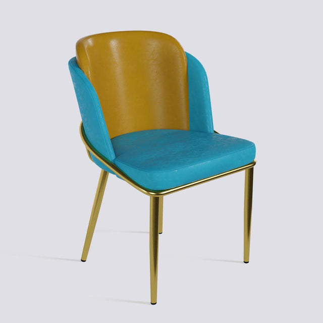 Rogue Dining Chair In Gold Electroplated Metal Base | 496