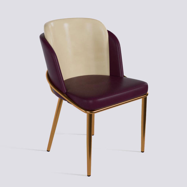 Rogue Dining Chair In Rose Gold Electroplated Metal Base | 496