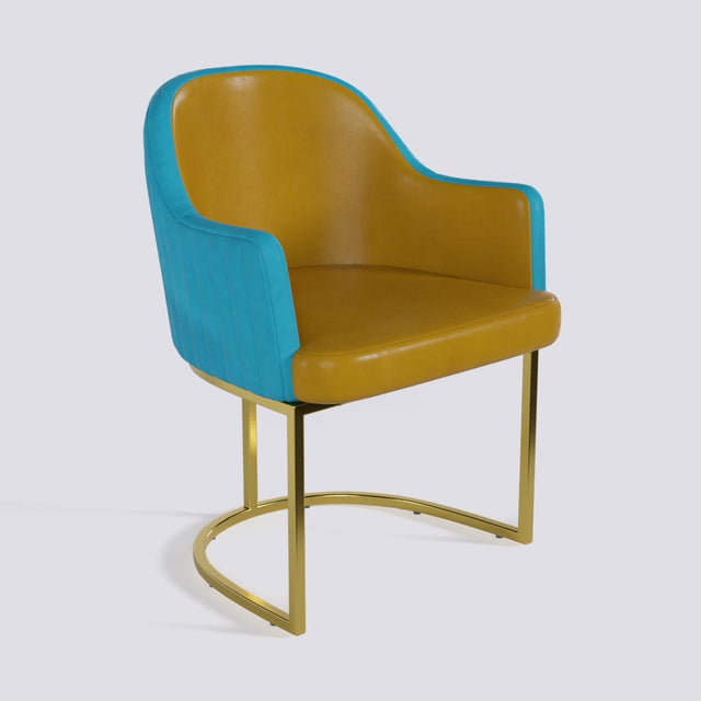 Victoro Dining Chair In Gold Electroplated Metal Base | 500