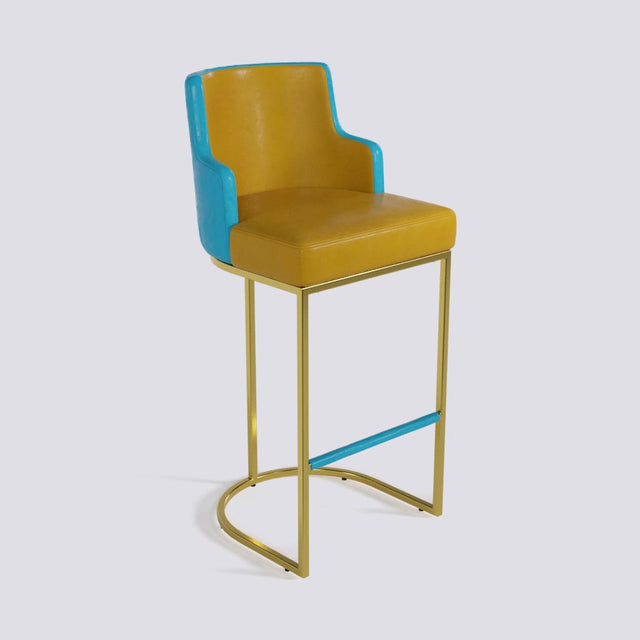 Sassy Bar Stool In Gold Electroplated Metal Base | 631