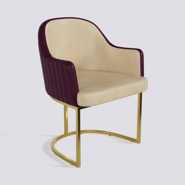 Victoro Dining Chair In Gold Electroplated Metal Base | 500