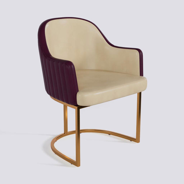 Victoro Dining Chair In Rose Gold Electroplated Metal Base | 500